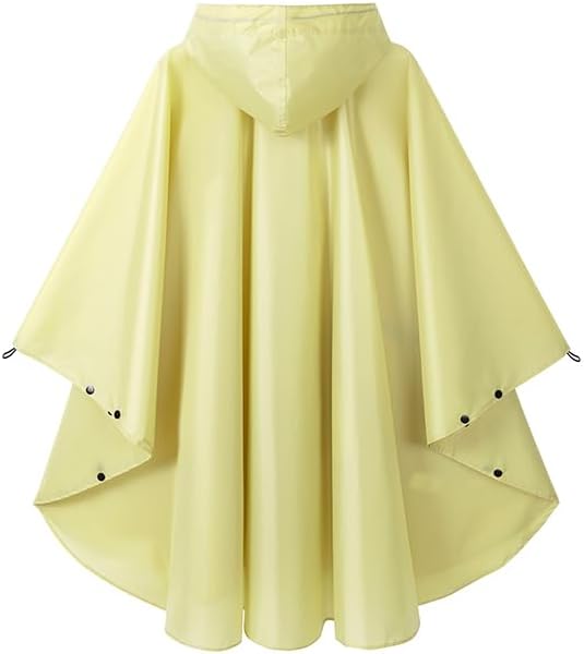 Fashion Hooded Rain Poncho Waterproof Raincoat Jacket with pocket for Women/Men/Adult