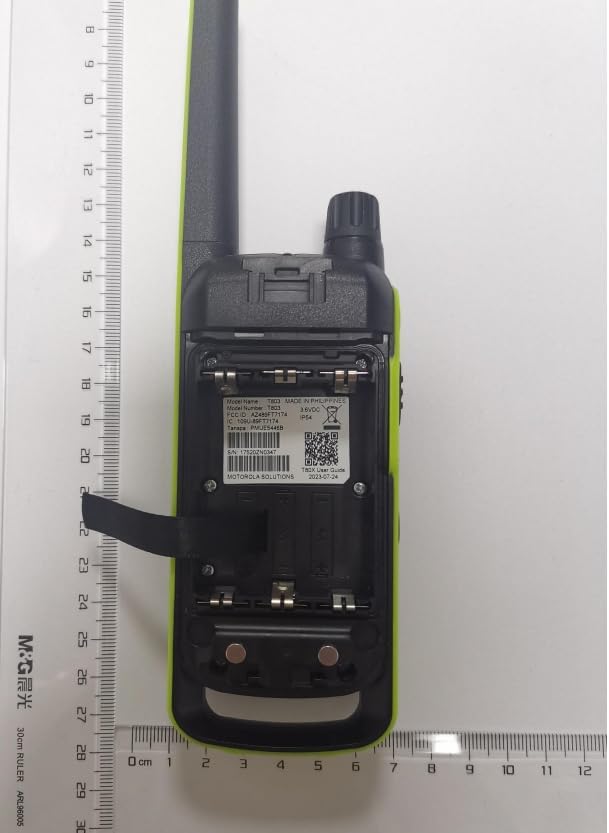 Motorola Solutions T803 Waterproof IP54 Two Way Radio Walkie Talkie 35 mi. Bluetooth w/Charging Dock 2-Pack (Lime Green)