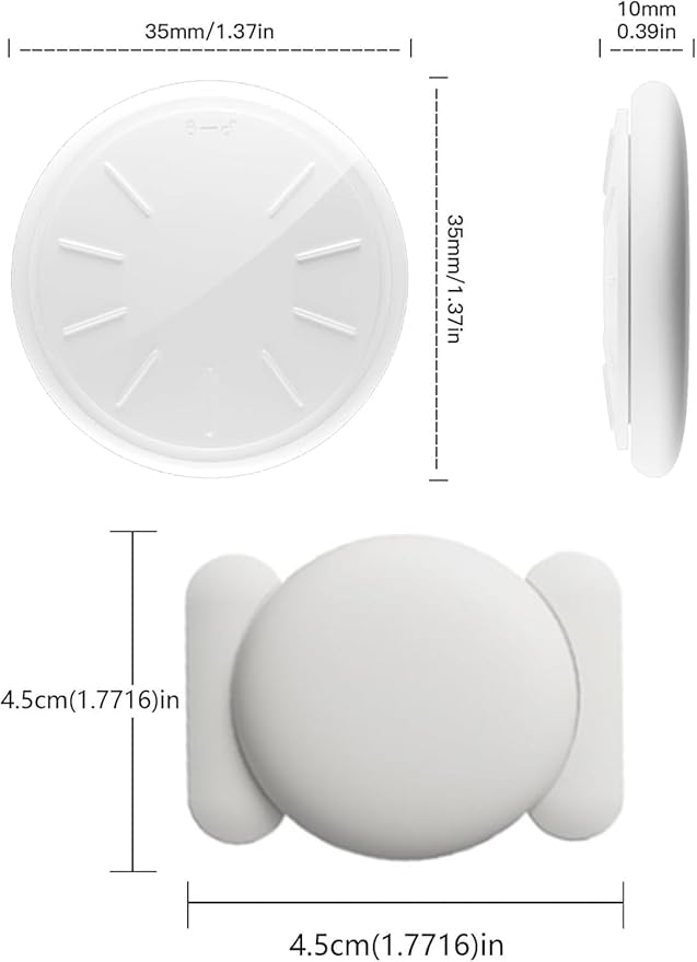 Tracker Device for Vehicles,No Monthly Fee GPS Car Tracker,Car Locator Work with Apple Find My(iOS Only),Mini GPS Tracker with Magnetic Case (White,1PCS)