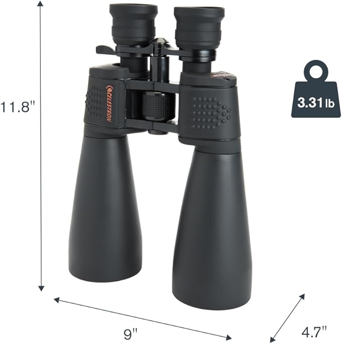 Celestron SkyMaster 15-35x70 Zoom Binoculars – Powerful Long-Range Binoculars for Astronomy & Outdoor Use – High Magnification up to 35x – Includes Tripod Adapter & Case
