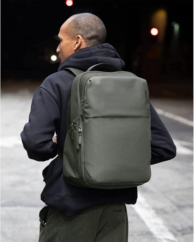 Incase A.R.C. Daypack 24L – Travel Backpack and Laptop Bag for School - Fits up to 16 inch Laptop - 4 Zippered Compartments, 2 Water Bottle Pockets - Commuter and College Backpack - Smoked Ivy