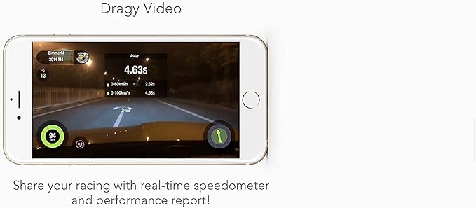 New dragy GPS Based Performance Meter, up to 25Hz GPS Laptimer, Upgraded UBLOX 10th Gen High Performance GPS Module, Trusted by Million Users, USB-C Charging Port (DRG70-C)