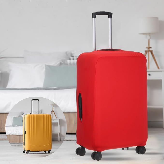 uxcell Travel Luggage Cover, Washable Suitcase Covers for Luggage Anti-scratch Suitcase Protector Elastic Baggage Protective, Fits 29-32 Inch Suit Case, Red
