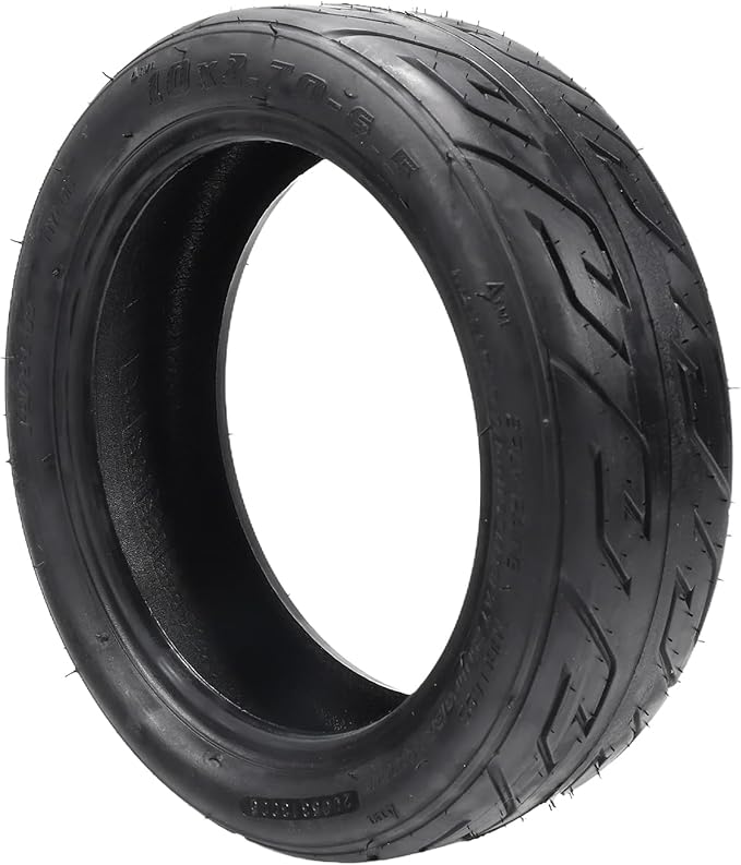 10x2.70-6.5 Tubeless Tire, Vacuum Tyres for 10 Inch Scooter Wheel, 70/65-6.5 Electric Scooter Tires Wear-Resistant Thickened Balance Scooter Wheels Replacement parts