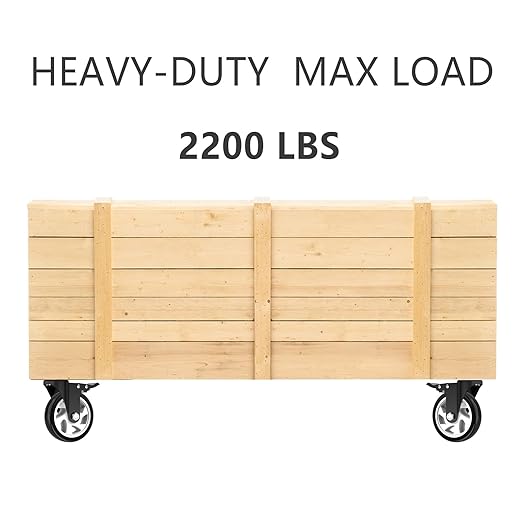 3 Inch Wheel Casters,Set of 4 Heavy Duty,Black Industrial Casters with Brake, Locking Casters for Furniture and Workbench for Cart,Top Plate Swivel Wheels and Load 1000lbs (Two Hardware Kits Include)