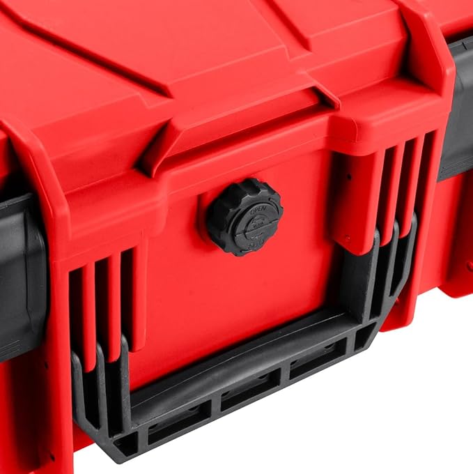 Eylar 18" Intact Series Hard Camera Case, Lightweight and Durable Stacker Design with Foam (Red)