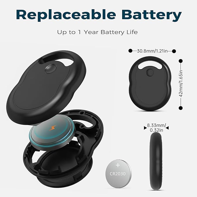 Air Tracker Tag, Bluetooth Tracker & Key Finder for Luggage, Wallet, Backpack, Works with Apple Find My (iOS Only) 1 Pack Item Smart Locator