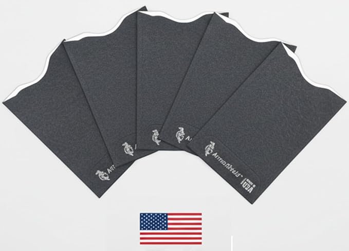 Semper Paratus Gear RFID Blocking Credit Card Sleeves Protectors TYVEK 100% MADE IN USA - For Travel wallet, pocket or purse. Safeguard against identity theft (GRAY-5PACK)