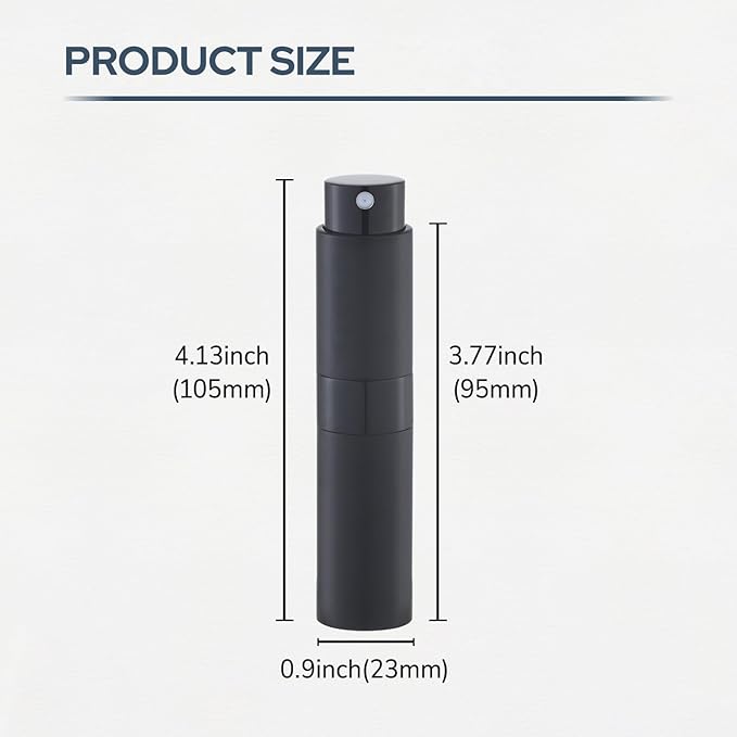 Perfume Atomizer Travel Bottle Refillable: Cologne Sprayer Portable for Men - Mini Spray Empty for Refill - 8ml Small Size Green