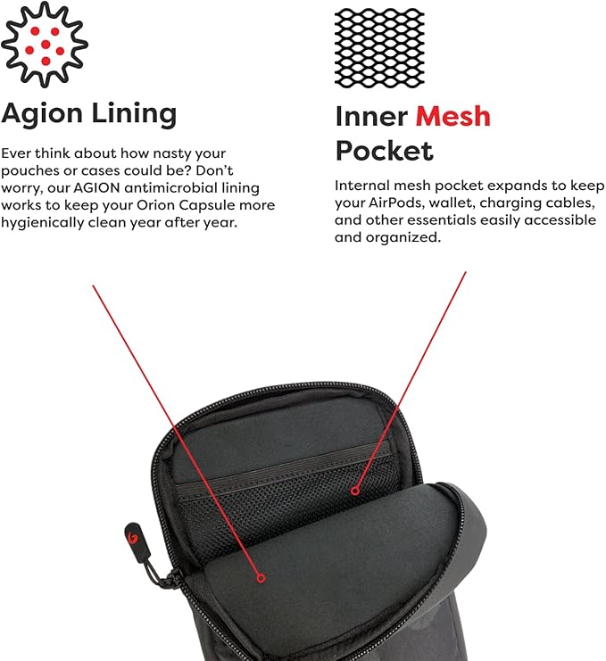 PHOOZY Orion Insulated Tech Bag For Travel - NASA Insulation Protects Your Phone, AirPods and Other Devices. Weatherproof X-Tech Shell with RFID Blocking Pocket for Complete Protection (BLACK CAMO)