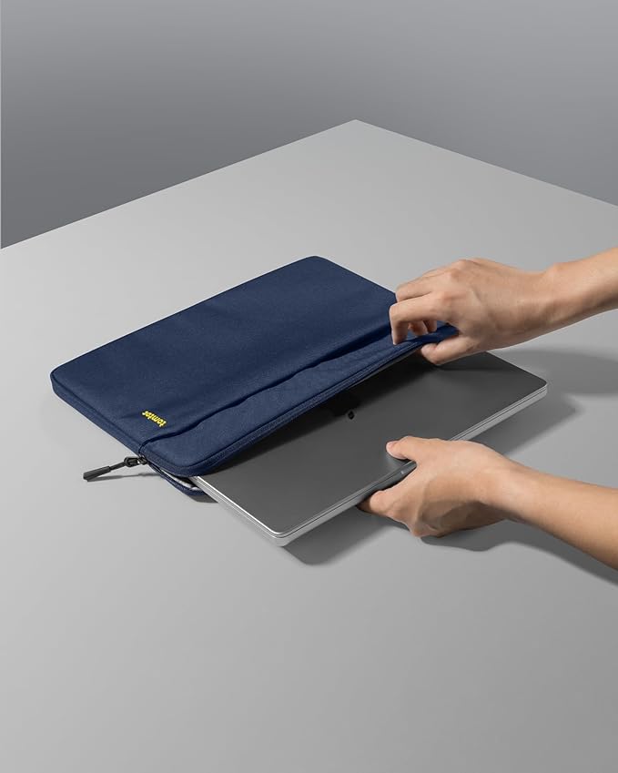 tomtoc Slim Laptop Sleeve for 14-inch MacBook Pro M5/M4/M3/M2/M1 Pro/Max 2025-2021, Water-Resistant Protective Case for 13.8 Inch Surface Laptop AI PC, Accessory Bag