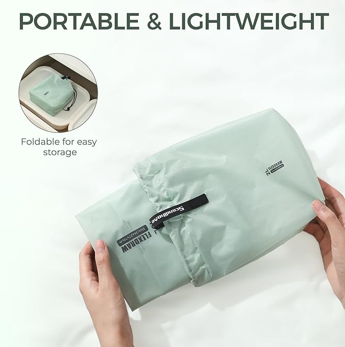 3 Set Packing Cubes for Travel, Lightweight Luggage Organizer Bags Waterproof Storage Bag, Multiple Sizes Reusable Used Essential for Gym Swim (Green)