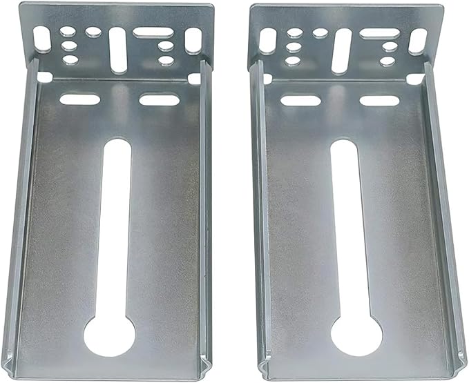 LONTAN 10 Pairs Rear Mounting Brackets for Drawer Slide - B4502 Cabinet Drawer Bracket for Face Frame Cabinets Kitchen Replacement Parts for 1.77 inch(45mm) Width Furniture Gildes