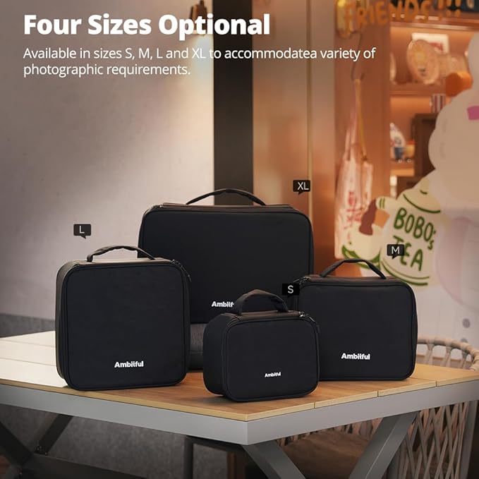 AMBITFUL Carrying Bag Zoom P7 XL for Photography Equipments with Large Capacity, Multi-functional Storage Case for Mini Drone and Other Accessories,with Thick Sponges and Interial Mesh Layer