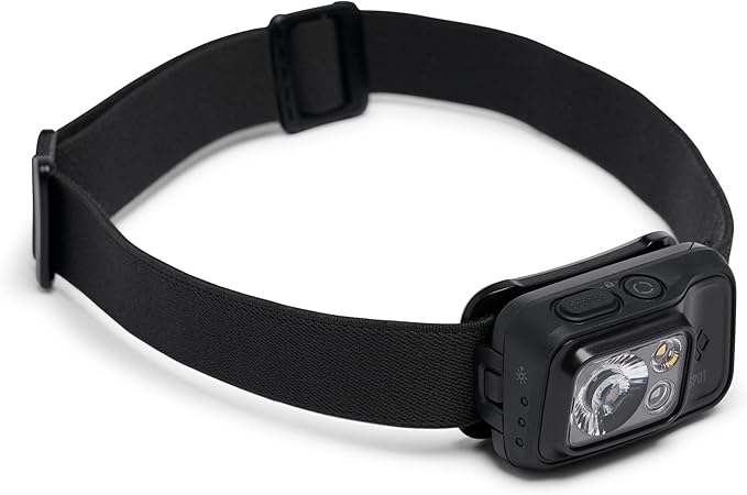 BLACK DIAMOND Storm 450 Headlamp | 450 Lumens Brightness | Waterproof & Dimmable | 3X AAA Battery Operated (Included | Camping, Hiking, Running | Ops Black