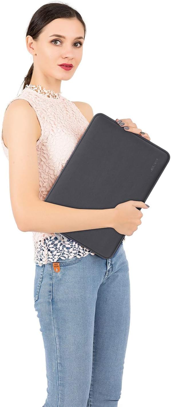 MOSISO Laptop Case 13.3 inch, 13-13.3 inch Laptop Sleeve Bag Compatible with MacBook Air/Pro 13/Pro 14 M5 M4 M3 M2 M1, HP Dell ASUS Lenovo, Neoprene Computer Sleeve Bag with Small Case, Space Gray