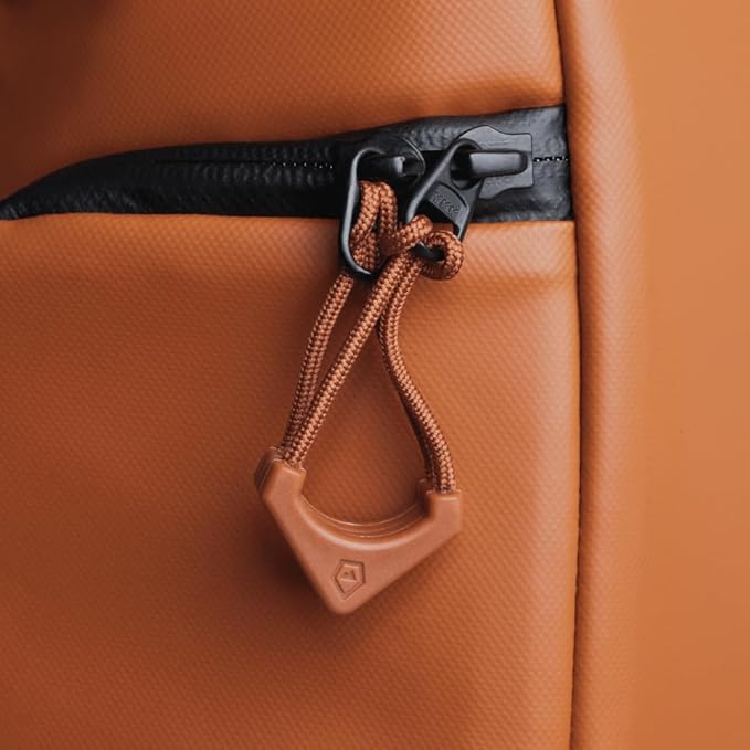 WANDRD Worryless™ Locking Zipper Pullers - Secure Your Travel Essentials - Zipper Locks for Travel Gear (Sedona Orange)