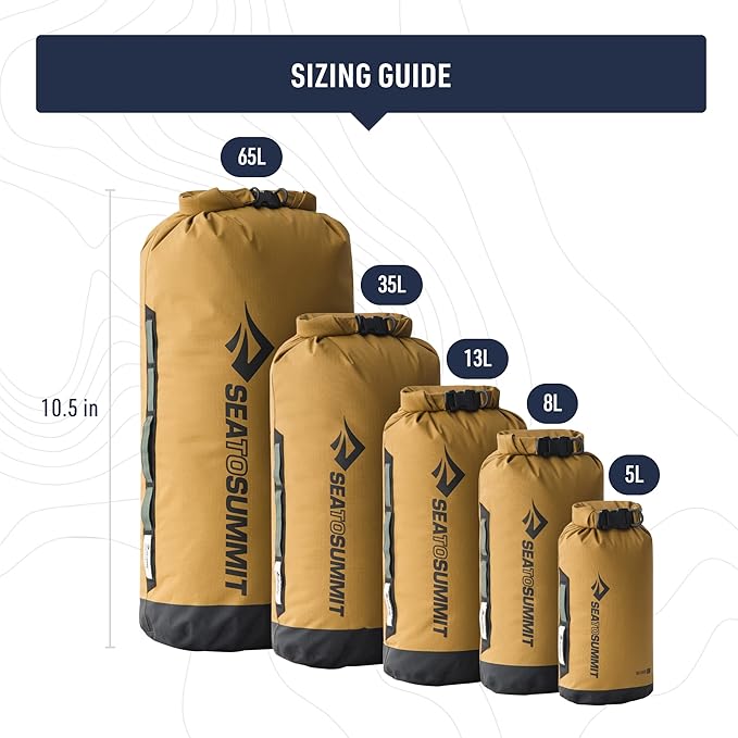 Sea to Summit Big River Dry Bag, Heavy-Duty Dry Storage, 20 Liter, Picante Red
