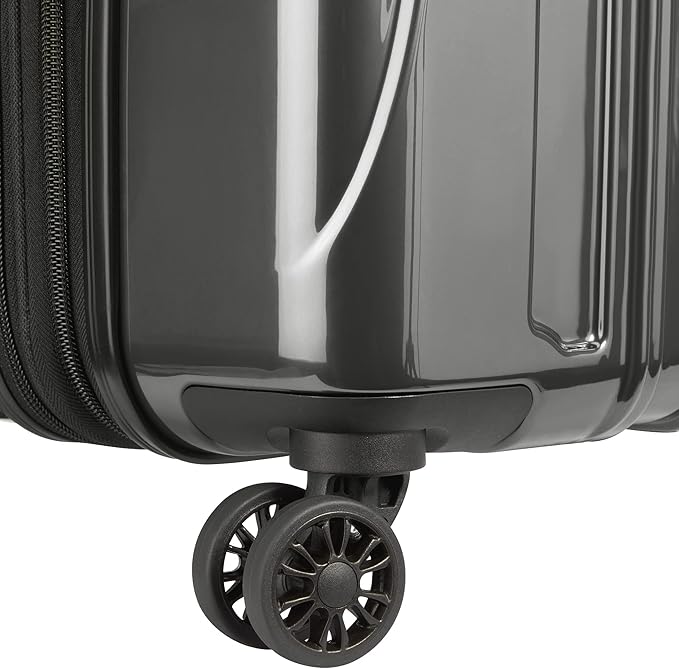 DELSEY PARIS Helium Aero Hardside Expandable Luggage with Spinner Wheels, Brushed Charcoal, Carry-On 21 Inch