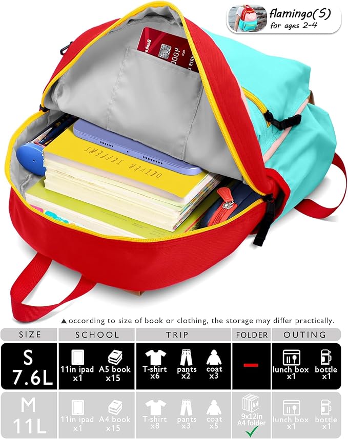 Preschool Toddler Backpack For Boys Girls, School Mini & Travel, Small Kids Child Backpacks, Kindergarten Elementary bag, 11.6" H