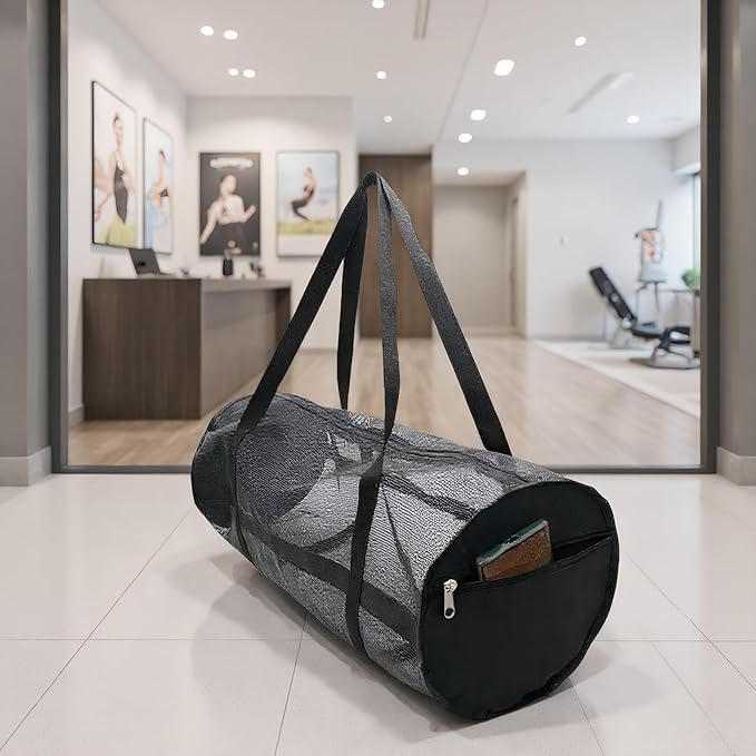 Gear Dive Bag - Foldable Mesh Snorkel Backpack, Large Equipment Holder, Long Lasting Storage Organizer | Duraable Duffle for Scuba Diving, Swimming, Beach, Pool, Travel, Sports, Volleyball, Basketball