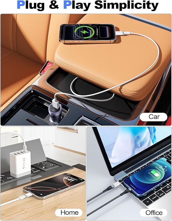πππππ€ ππ©π π«ππππ Lightning to USB C Adapter for iPhone 15/16/17 Pro/17 Pro Max,Fast Charging&Data Transfer,Type C Charger Connector Cable for iPhone 17/16 Accessories-Not for Headphone/OTG