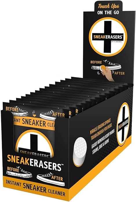 SneakERASERS Instant Sneaker Cleaner Sponge, Effective Shoe Cleaning for White Sneakers, Tennis Shoes -