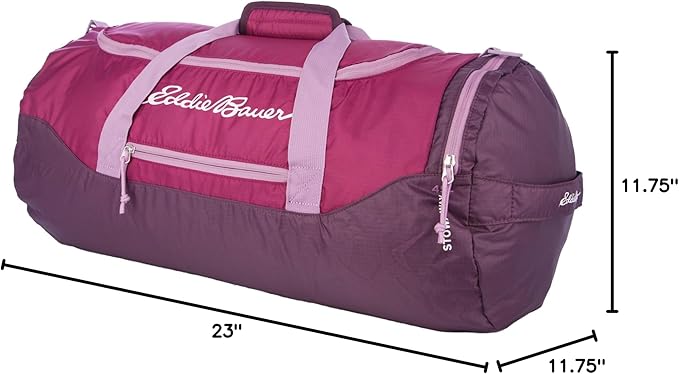 Eddie Bauer Stowaway Packable Duffel Bag | Travel | Foldable | Lightweight | Durable | Ripstop Polyester