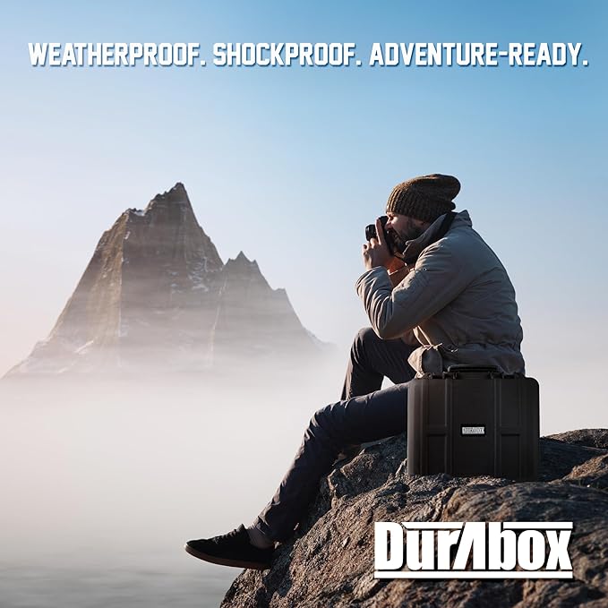 Durabox All Weather Hard Case 19 x 17 x 8” - TSA Approved Hard Shell Travel Case with Customizable Foam for Cameras, Lenses, Laptops, Electronics, Guns, Pistols and Other Gear