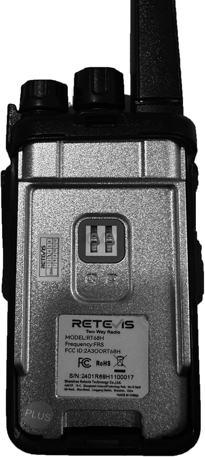 Retevis RT68H 2 Way Radio Long Range, Rechargeable Walkie Talkies with Earpiece, LCD Display, Squelch, 1200mAh, Rugged Two Way Radio(10 Pack with Gang Charger)