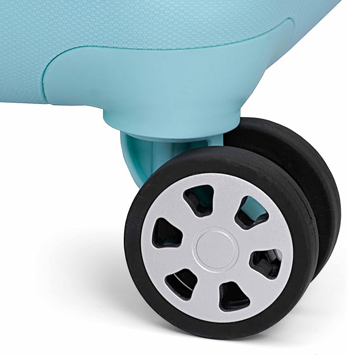 Traveler's Choice Pagosa Indestructible Hardshell Expandable Spinner Luggage, Baby Blue, 26-Inch Medium