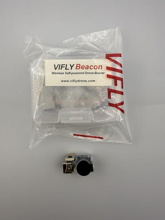 VIFLY Beacon Self-powered Drone Buzzer with Battery Lost Drone Alarm Tracker for Aerial Photography Quads, FPV Quads and Airplanes (1pc pack)