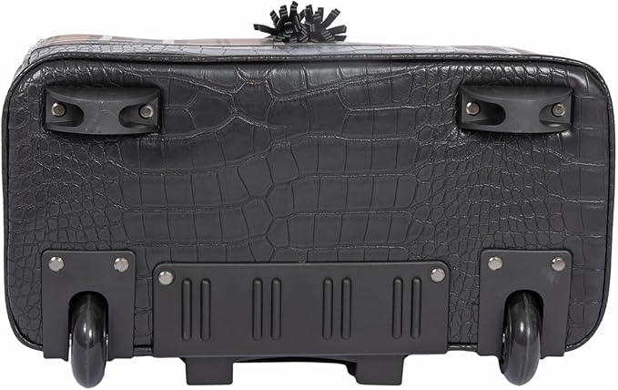 JKM & Company Rolling Laptop Bag for Women | Designer Wheeled Briefcase | Fits 13-17" Laptops | Office Travel Computer Case