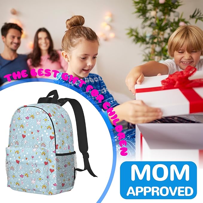 Kids Backpack for School Elementary Lightweight Cute Students Bookbag for Teens Boys Girls School Bag
