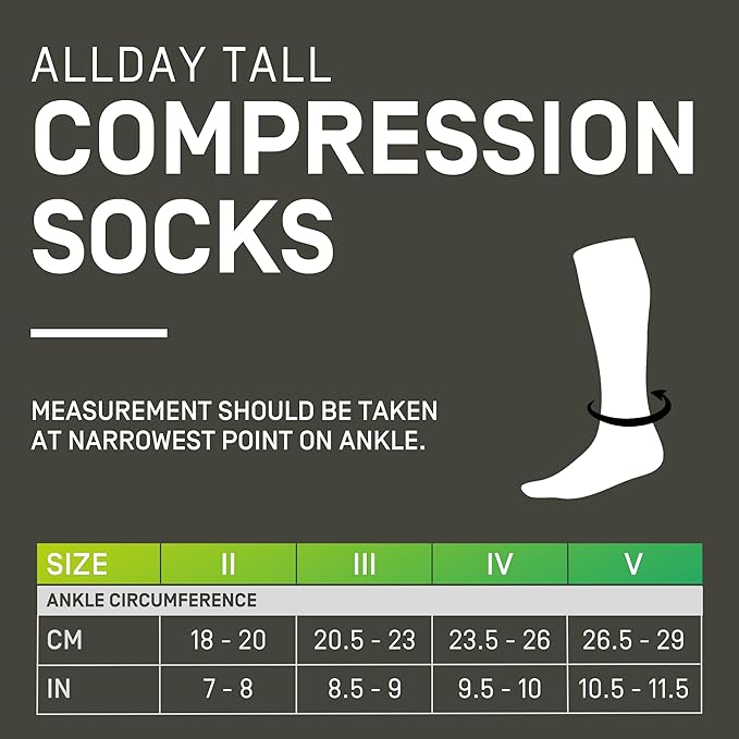 CEP Men’s Allday Knee High Compression Wool Socks - Business, Dress, Travel Long Socks