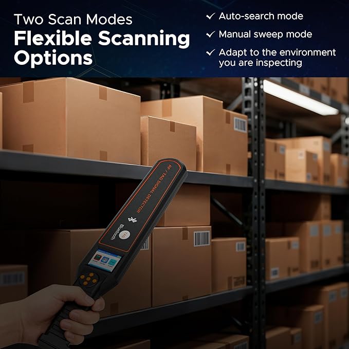 ProScan Bluetooth & GPS RF Detector – Next-Gen Hidden Camera Finder – Portable Scanner for Wireless Devices, Bluetooth Tags & GPS Signals – Travel Privacy Tool for Vehicles, Hotels & Offices