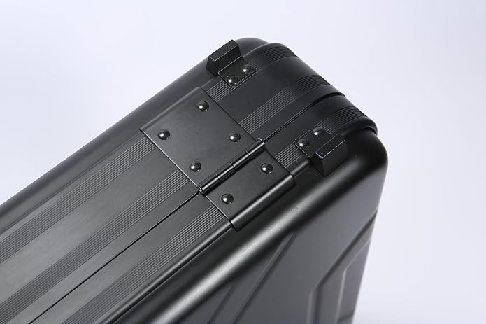 Business Aluminum Laptop Briefcase Combination Lock Lawyer Brief Case Hard Shell File Box
