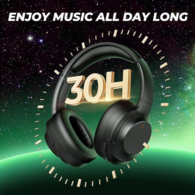 Noise Cancelling Headphones Stocking Stuffers for Men Women Teens Boys Girls: Upgraded HiFi Stereo, 2X Softer Comfort, White Elephant Gifts for Adults, Durable for Traveling/Gym Use/Home Office/School