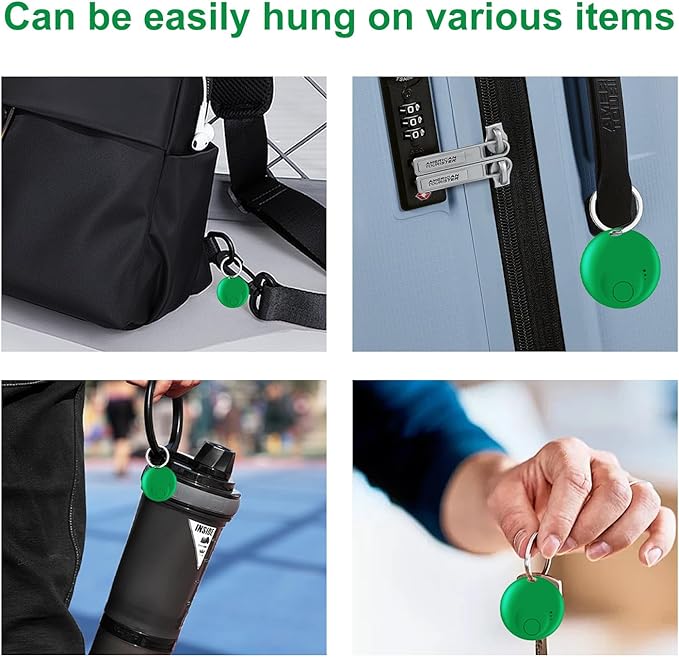 Smart tag-4pack,Bluetooth Tracker tag Compatible with Apple Find My (iOS Only), Item Finders and Locator Replaceable Battery, for Keys,Backpack,Luggage,Wallet,Bicycle