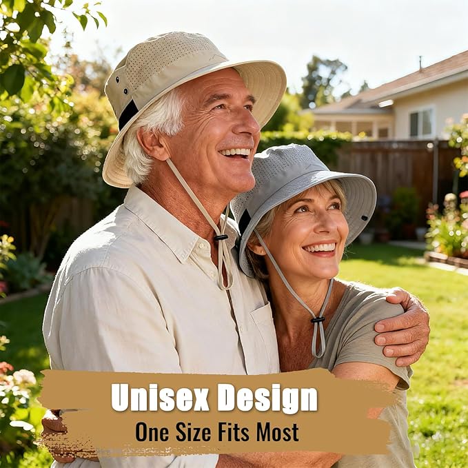 Sun Bucket Hat for Men Women Fishing Beach Safari Hats for Golf Hiking Hunting Outdoor UPF 50+