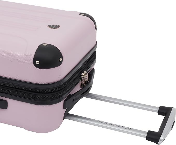 Travelers Club Chicago Hardside Expandable Spinner Luggage, Lilac, 20" Carry-On