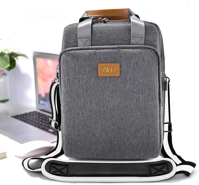 ZINZ 79 inch Shoulder Strap, Extra-thick Fixed Cushion Pad and Dual Clasps Universal Replacement Strap with Metal Swivel Hooks for Laptop Bags, Luggage Bags, Camera, Crossbody(Stripes-BkWBk)