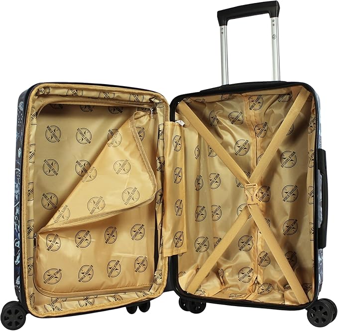World Traveler VentureX Airline Approved 2-Piece Carry-On Luggage Set – Lightweight Hardside Polycarbonate Suitcase with Spinner Wheels - Paisley
