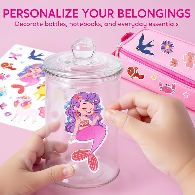 Klever Kits Princess Dot Art Kit for Kids, No Mess Sticker for Toddlers 3-7, Art and Craft Kits, DIY Creative Activity, Travel Toy, Birthday Presents for Boys Girls