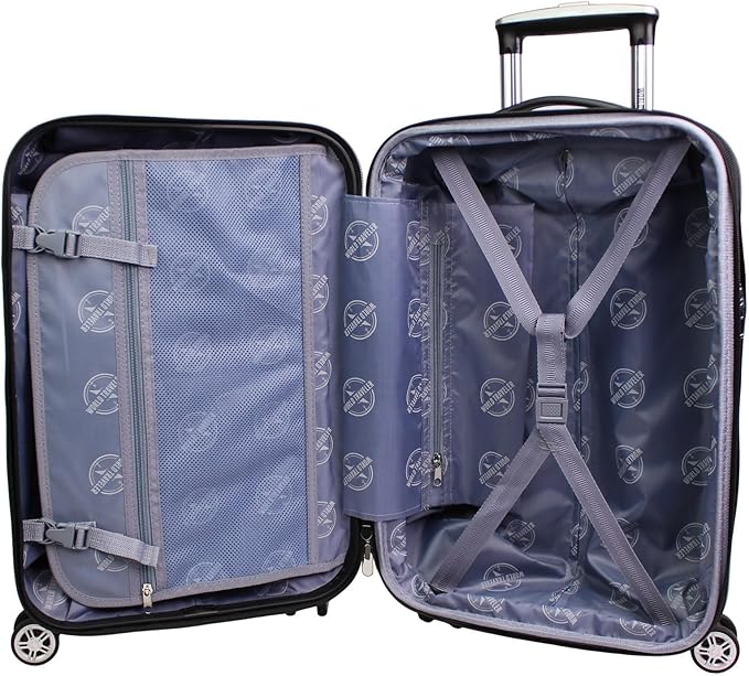 World Traveler Contour 24-Inch Polycarbonate Hardside Expandable Spinner Checked Luggage with TSA Lock - Yellow