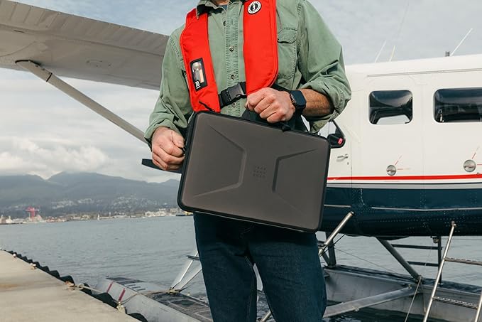 UAG Laptop Sleeve Case, Large Sleeve, Fits Up to 15-16" Laptop, Shockproof Protective Carrying Computer Bag with Carrying Handle and Interior Accessory Pocket, Black