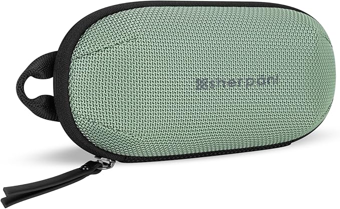 Sherpani Mini Co-Pilot, Travel Cable Bag, Cord Storage Organizer, Small Tech Pouch, Accessory Carrying Case, Travel Gift for Women (Aloe Mist)