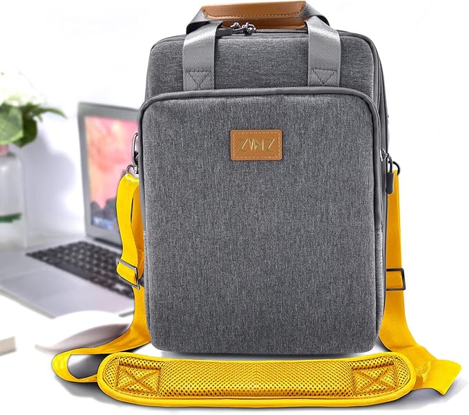 ZINZ 79 inch Shoulder Strap, Extra-Thick Fixed Cushion Pad and Dual Clasps Universal Replacement Strap with Metal Swivel Hooks for Laptop Bags, Luggage Bags, Camera, Crossbody (200cm,Yellow)