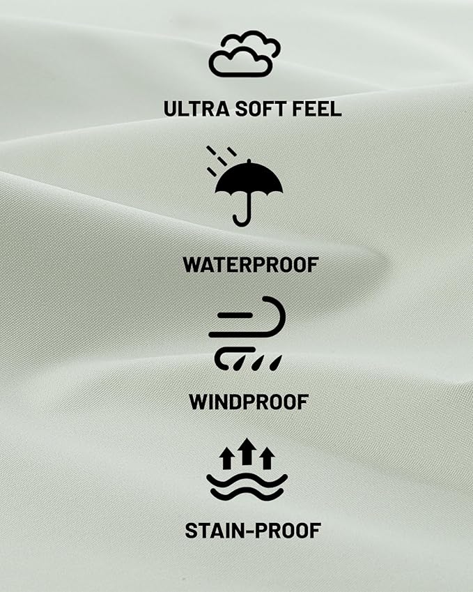 Men's Rain Jacket with Hooded Waterproof Lightweight Packable Long Raincoat Poncho for Women Adults