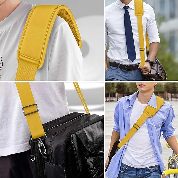 ZINZ 60 Inch Shoulder Strap with Removable Ultra-Thick Pad, Adjustable Buckles Shoulder Crossbody Strap for Luggage Bag